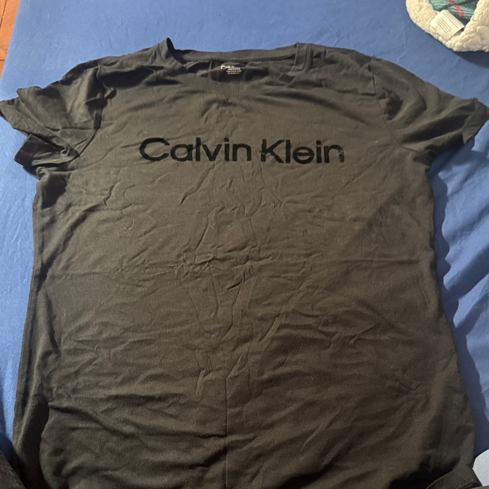 Calvin Klein Charcoal Men's Short Sleeve Tee